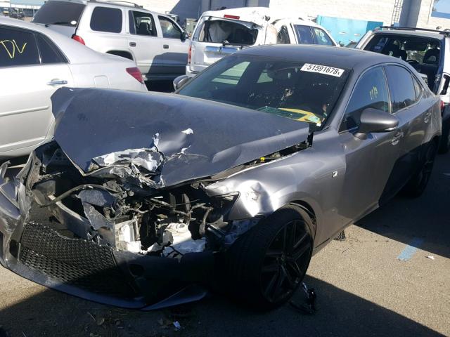 JTHBF1D26E5035949 - 2014 LEXUS IS 250 GRAY photo 2