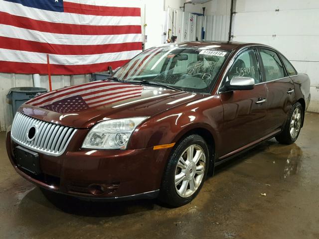 1MEHM42W29G609903 - 2009 MERCURY SABLE PREM MAROON photo 2