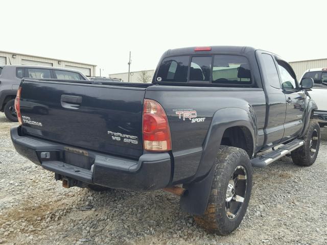 5TETU62N95Z120058 - 2005 TOYOTA TACOMA PRE BLACK photo 4