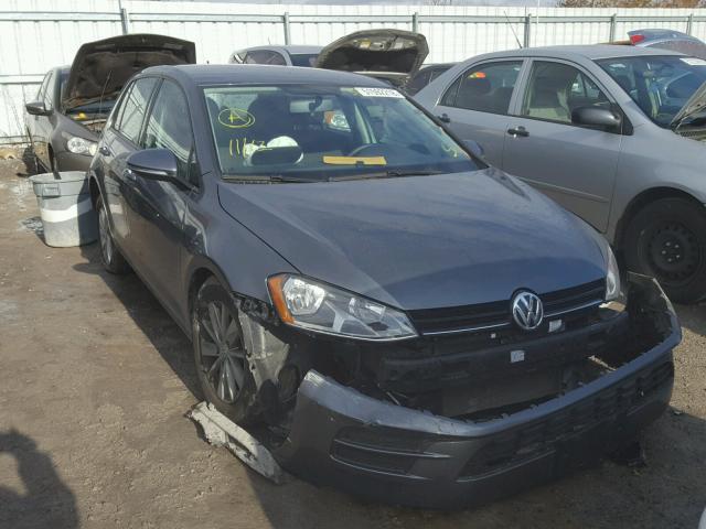 3VW217AU4HM026395 - 2017 VOLKSWAGEN GOLF S GRAY photo 1