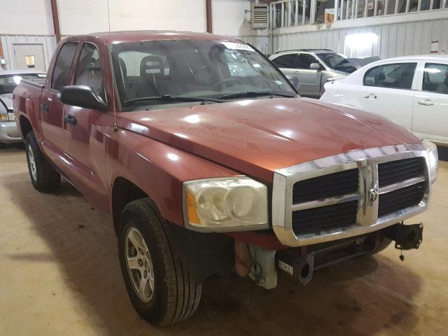 1D7HE48K26S698387 - 2006 DODGE DAKOTA QUA RED photo 1