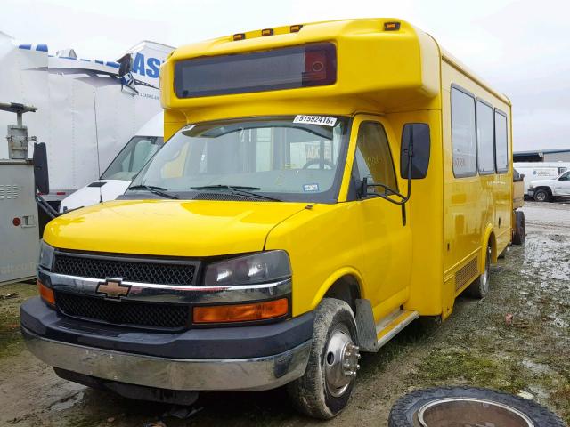 1GB6G5BG9E1139191 - 2014 CHEVROLET EXPRESS G4 YELLOW photo 2