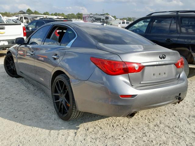 JN1BV7AP9FM334062 - 2015 INFINITI Q50 BASE GRAY photo 3