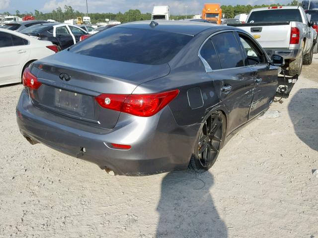 JN1BV7AP9FM334062 - 2015 INFINITI Q50 BASE GRAY photo 4