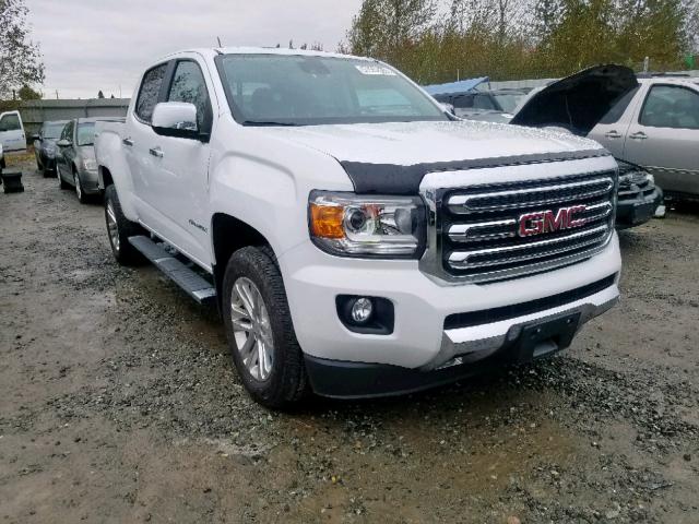 1GTG6CE39F1199263 - 2015 GMC CANYON SLT WHITE photo 1