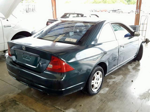 1HGEM22271L046298 - 2001 HONDA CIVIC DX GREEN photo 4