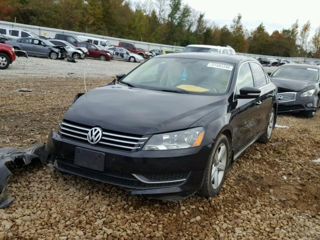 1VWBP7A30DC145109 - 2013 VOLKSWAGEN PASSAT SE BLACK photo 2