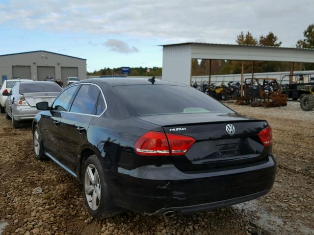 1VWBP7A30DC145109 - 2013 VOLKSWAGEN PASSAT SE BLACK photo 3