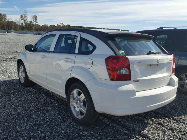 1B3HB48A09D149291 - 2009 DODGE CALIBER SX WHITE photo 3