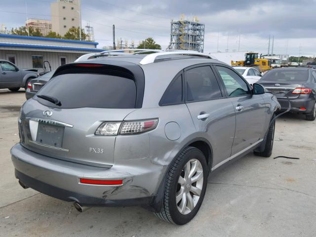 JNRAS08U36X102429 - 2006 INFINITI FX35 SILVER photo 4