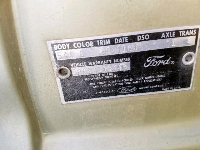 5P62X106446 - 1965 FORD GALAXY SILVER photo 10