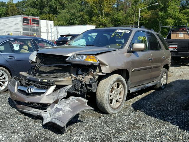 2HNYD18904H524261 - 2004 ACURA MDX TOURIN TAN photo 2