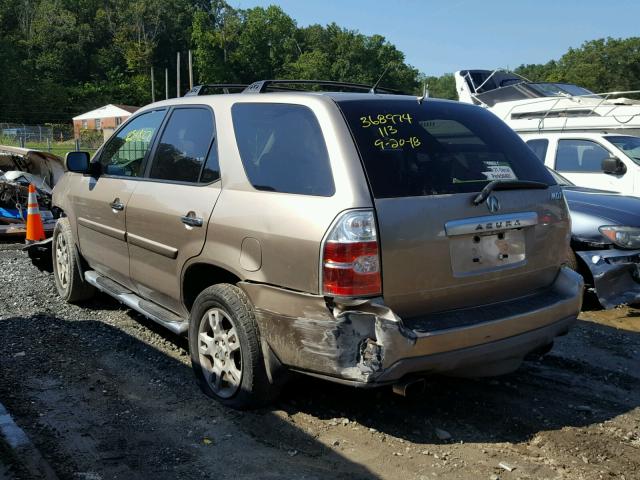 2HNYD18904H524261 - 2004 ACURA MDX TOURIN TAN photo 3