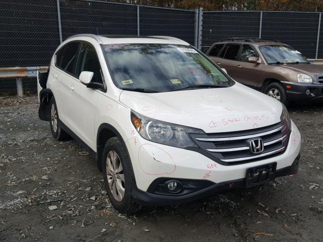 5J6RM3H77EL022513 - 2014 HONDA CR-V EXL WHITE photo 1