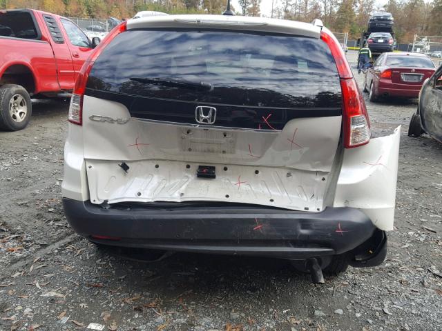 5J6RM3H77EL022513 - 2014 HONDA CR-V EXL WHITE photo 9