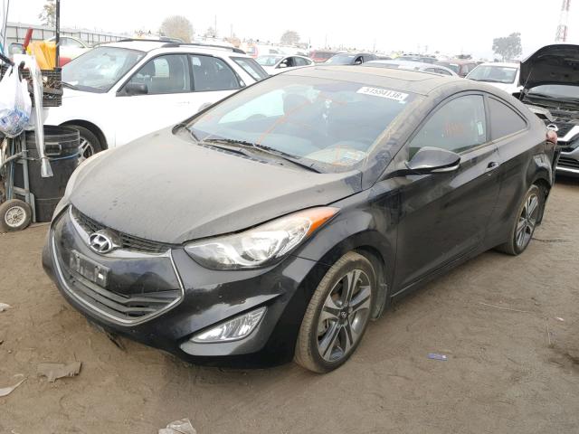 KMHDH6AE0DU012375 - 2013 HYUNDAI ELANTRA CO BLACK photo 2