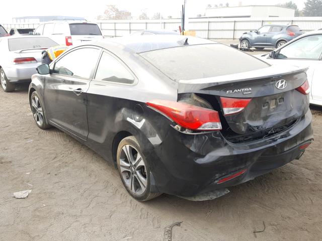 KMHDH6AE0DU012375 - 2013 HYUNDAI ELANTRA CO BLACK photo 3