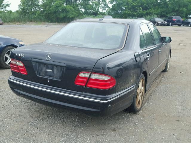 WDBJF70J51B302229 - 2001 MERCEDES-BENZ E 430 BLACK photo 4