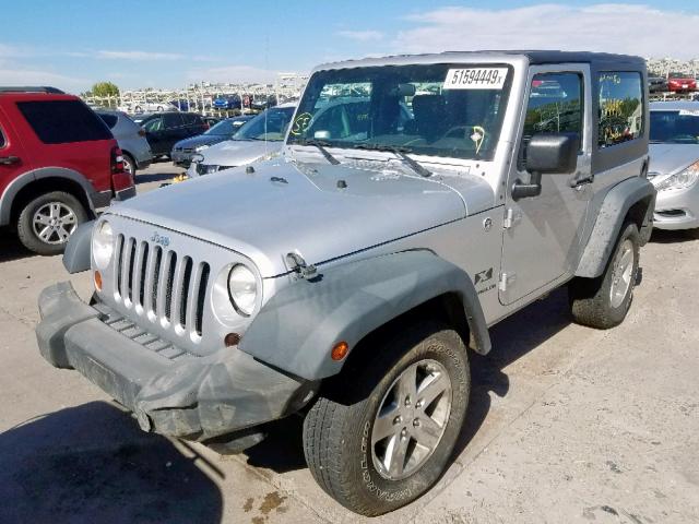 1J4FA24158L595938 - 2008 JEEP WRANGLER X SILVER photo 2