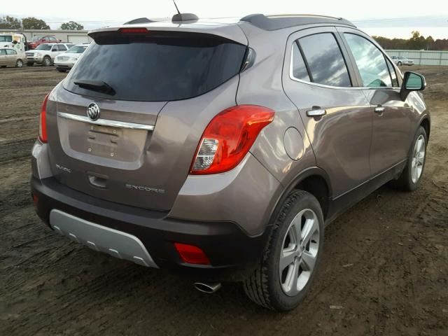 KL4CJASB3FB193637 - 2015 BUICK ENCORE GRAY photo 4