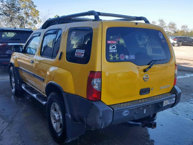 5N1ED28Y04C657526 - 2004 NISSAN XTERRA XE YELLOW photo 3