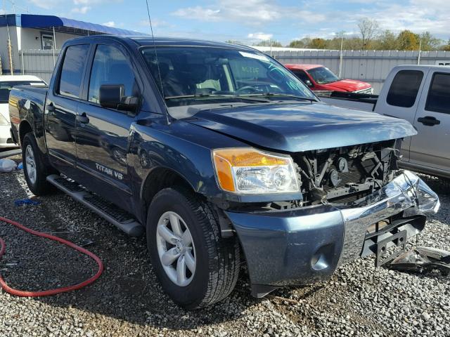 1N6AA0EK1DN307033 - 2013 NISSAN TITAN S BLUE photo 1