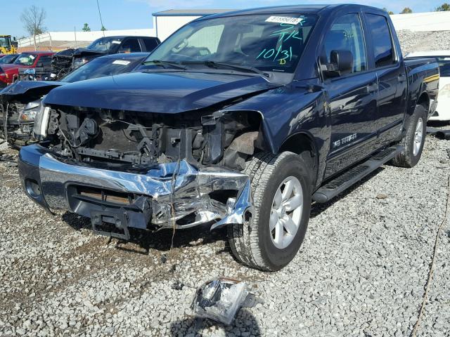 1N6AA0EK1DN307033 - 2013 NISSAN TITAN S BLUE photo 2