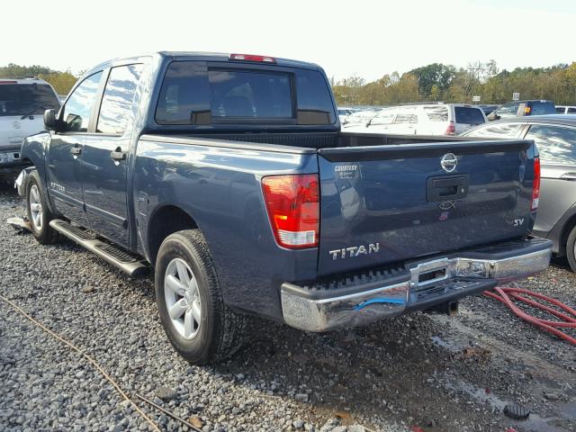 1N6AA0EK1DN307033 - 2013 NISSAN TITAN S BLUE photo 3