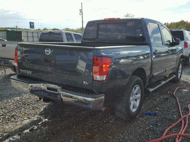 1N6AA0EK1DN307033 - 2013 NISSAN TITAN S BLUE photo 4