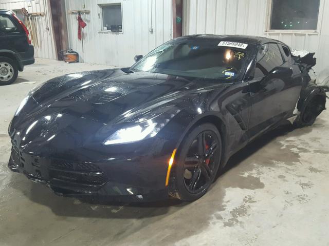 1G1YB2D76G5117782 - 2016 CHEVROLET CORVETTE S BLACK photo 2