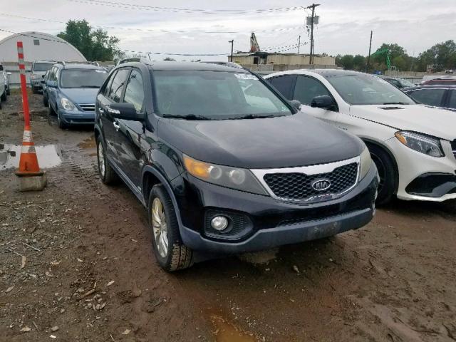 5XYKUCA16BG030610 - 2011 KIA SORENTO EX BLACK photo 1