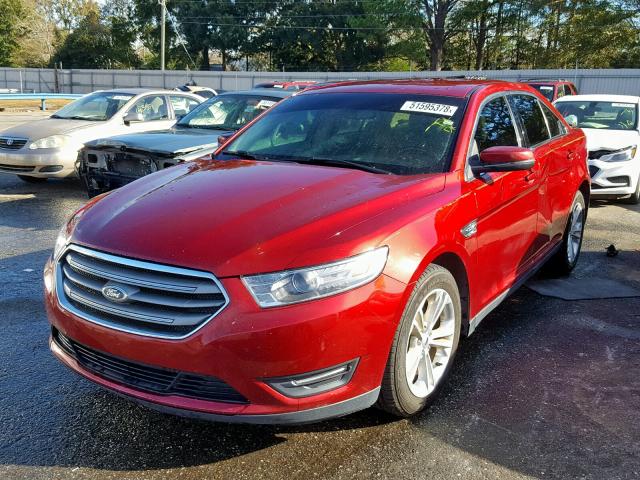 1FAHP2E81DG180066 - 2013 FORD TAURUS SEL RED photo 2