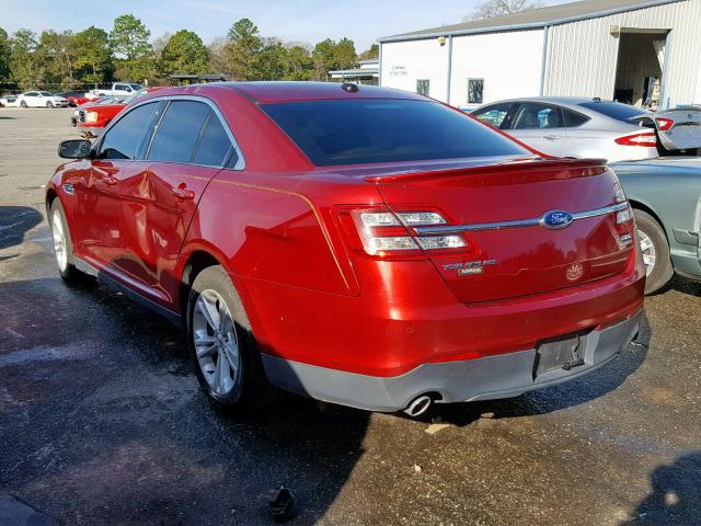 1FAHP2E81DG180066 - 2013 FORD TAURUS SEL RED photo 3