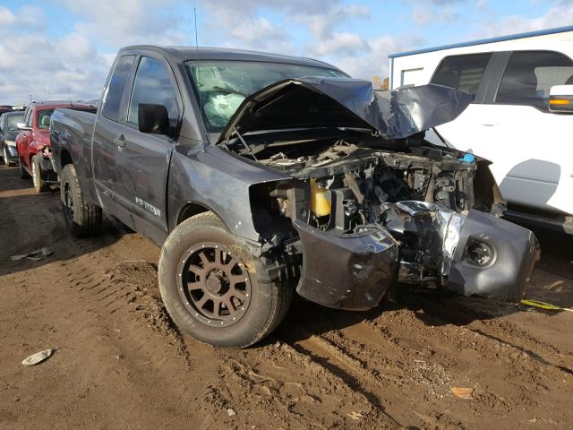 1N6AA0CA1CN320096 - 2012 NISSAN TITAN S GRAY photo 1