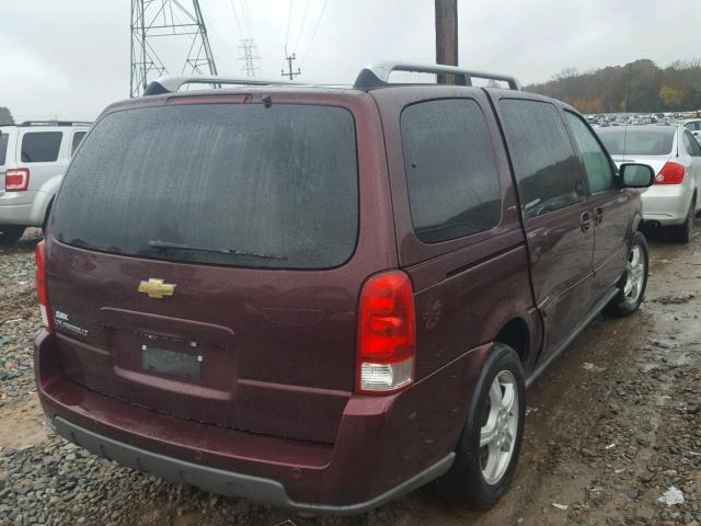 1GNDV33L86D193744 - 2006 CHEVROLET UPLANDER L BURGUNDY photo 4