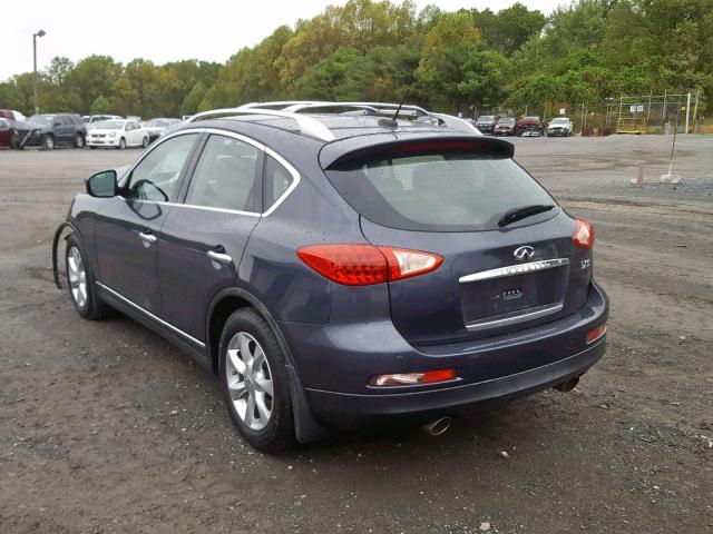 JN1AJ0HR3AM757850 - 2010 INFINITI EX35 BASE BLUE photo 3