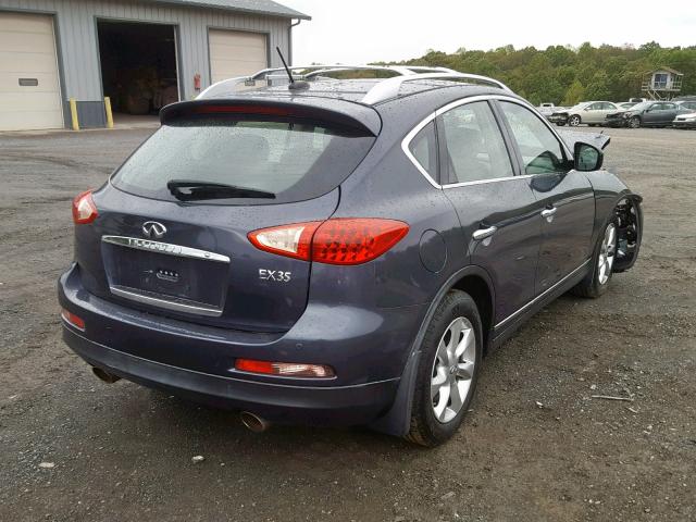 JN1AJ0HR3AM757850 - 2010 INFINITI EX35 BASE BLUE photo 4