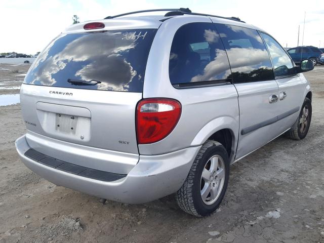 1D4GP45R26B607526 - 2006 DODGE CARAVAN SX SILVER photo 4