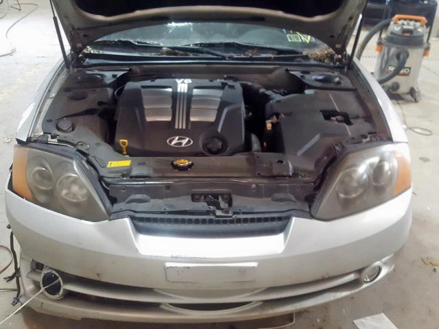 KMHHN65F53U069263 - 2003 HYUNDAI TIBURON GT SILVER photo 7