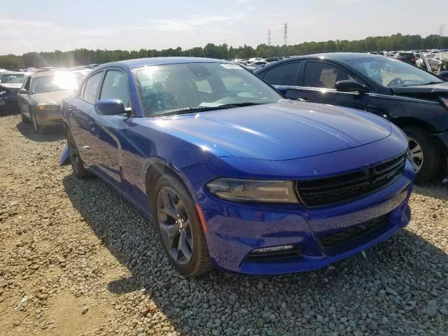 2C3CDXBG1KH575604 - 2019 DODGE CHARGER SX BLUE photo 1