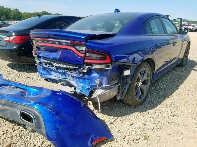 2C3CDXBG1KH575604 - 2019 DODGE CHARGER SX BLUE photo 4