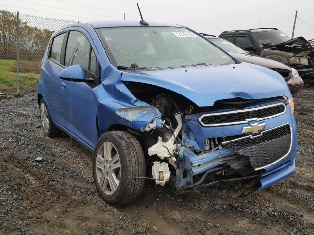 KL8CD6S95EC519642 - 2014 CHEVROLET SPARK 1LT BLUE photo 1