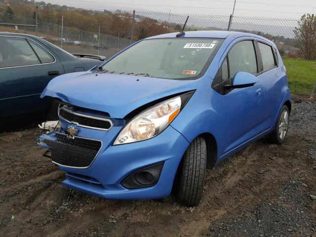 KL8CD6S95EC519642 - 2014 CHEVROLET SPARK 1LT BLUE photo 2