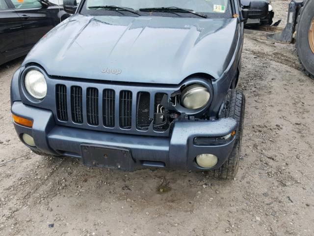 1J4GL58K52W320353 - 2002 JEEP LIBERTY LI BLUE photo 9