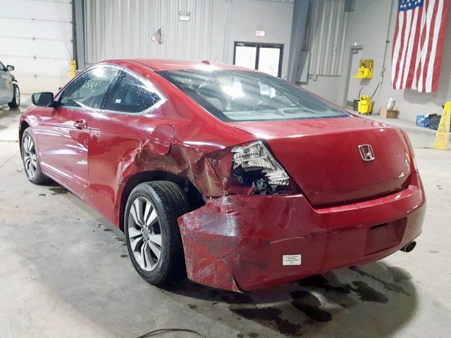 1HGCS1B86CA010547 - 2012 HONDA ACCORD EXL RED photo 3