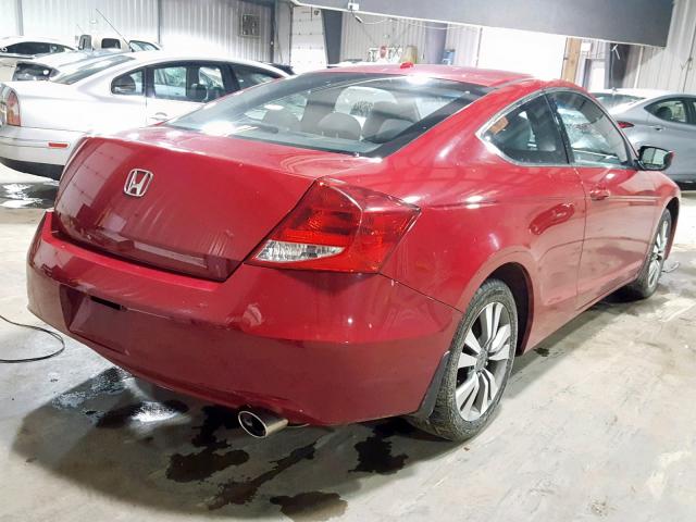 1HGCS1B86CA010547 - 2012 HONDA ACCORD EXL RED photo 4