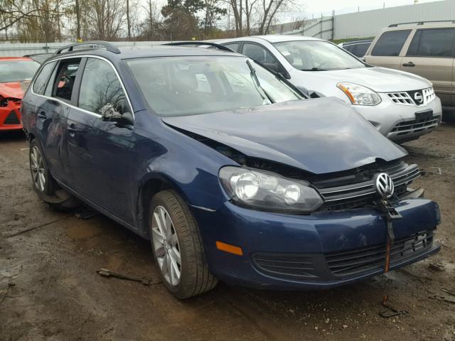 3VWPL7AJ0BM635576 - 2011 VOLKSWAGEN JETTA TDI BLUE photo 1