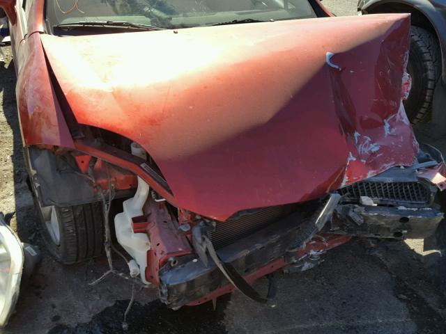 4A3AK24F59E027023 - 2009 MITSUBISHI ECLIPSE GS RED photo 7