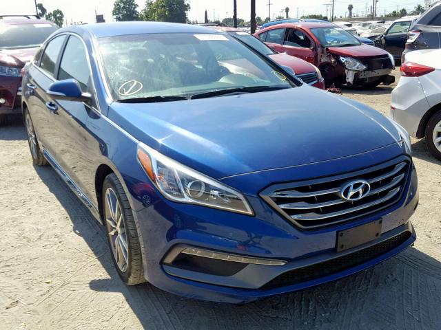 5NPE34AB6HH526622 - 2017 HYUNDAI SONATA SPO BLUE photo 1