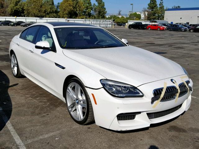 WBA6D0C59GD927889 - 2016 BMW 640 I GRAN WHITE photo 1